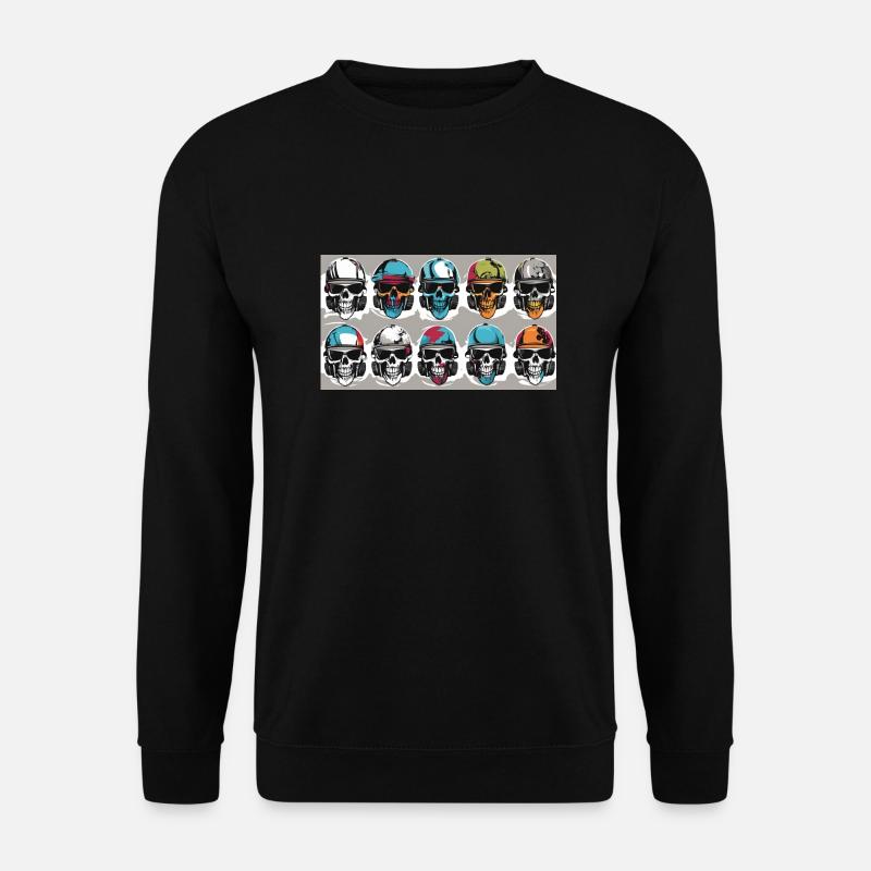 urban street Skull #2 - Unisex Pullover - Schwarz