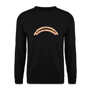 Les légendes ne naissent pas - Sweat-shirt Unisexe - noir - Devant - Alina (178cm) & Michal (187cm)