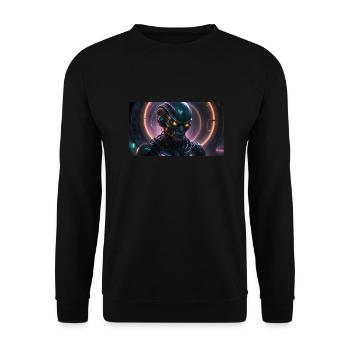 Alien 2 - Unisex Pullover - Schwarz - Vorne - Alina (178cm) & Michal (187cm)