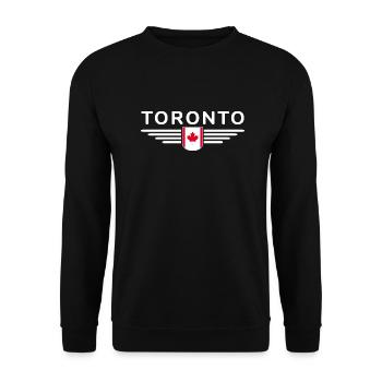 Toronto Fan T-Shirt for Canada Lovers - Unisex Sweatshirt - black - Front - Alina (178cm) & Michal (187cm)