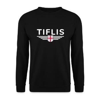 Tbilisi Design – Au cœur de la Géorgie - Sweat-shirt Unisexe - noir - Devant - Alina (178cm) & Michal (187cm)