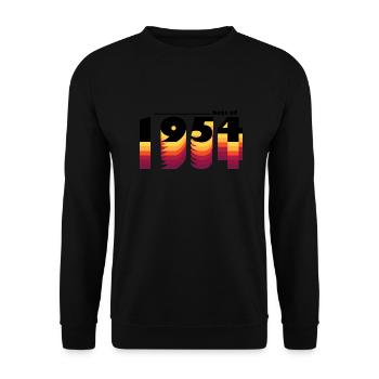 Das Beste aus 1954, 71. Geburtstagsparty, zeitlos - Unisex Pullover - Schwarz - Vorne - Alina (178cm) & Michal (187cm)