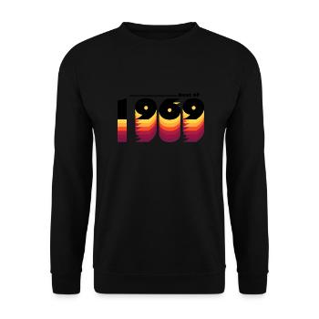 Vintage Retro Best of 1969, 56 Jahre - Unisex Pullover - Schwarz - Vorne - Alina (178cm) & Michal (187cm)