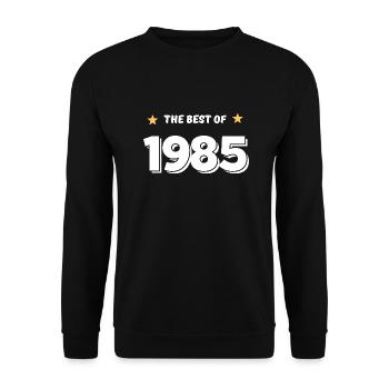 Best of 1985 - Unisex Sweatshirt - black - Front - Alina (178cm) & Michal (187cm)