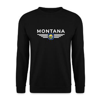 Montana Fan T-Shirt – Parfait pour les fans ! - Sweat-shirt Unisexe - noir - Devant - Alina (178cm) & Michal (187cm)