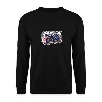 JDM Supersport Bike - Unisex Pullover - Schwarz - Vorne - Alina (178cm) & Michal (187cm)
