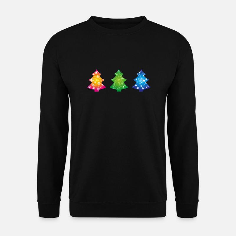 Weihnachtsbäume - Unisex Pullover - Schwarz