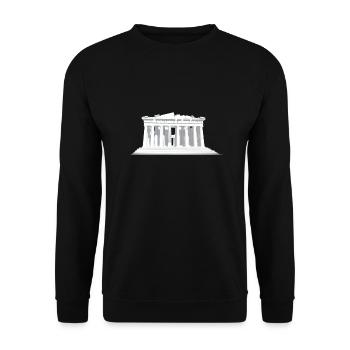 PARTHENON - Unisex Pullover - Schwarz - Vorne - Alina (178cm) & Michal (187cm)