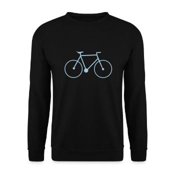 bike singlespeed fixie bicycle - Unisex Sweatshirt - black - Front - Alina (178cm) & Michal (187cm)