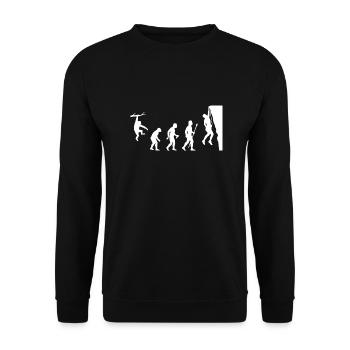 Klettern Evolution Shirt - Unisex Pullover - Schwarz - Vorne - Alina (178cm) & Michal (187cm)
