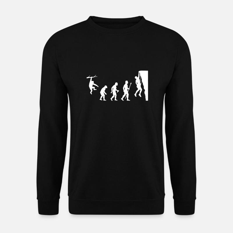 Rock Climbing Evolution Shirt - Unisex Sweatshirt - black