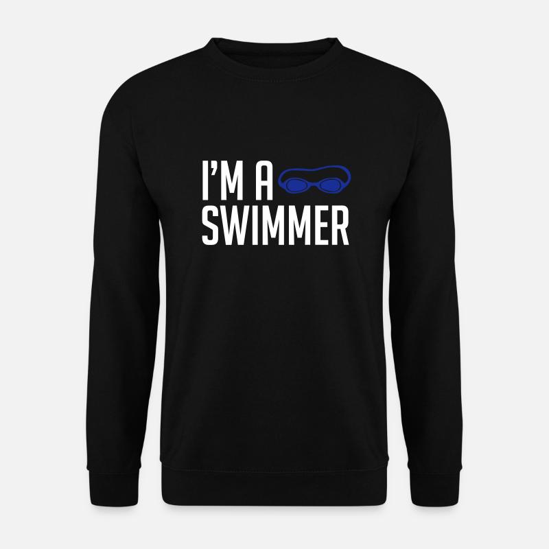 Schwimmer - Unisex Pullover - Schwarz