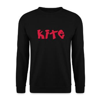 kite_vec_1 en - Unisex Sweatshirt - black - Front - Alina (178cm) & Michal (187cm)