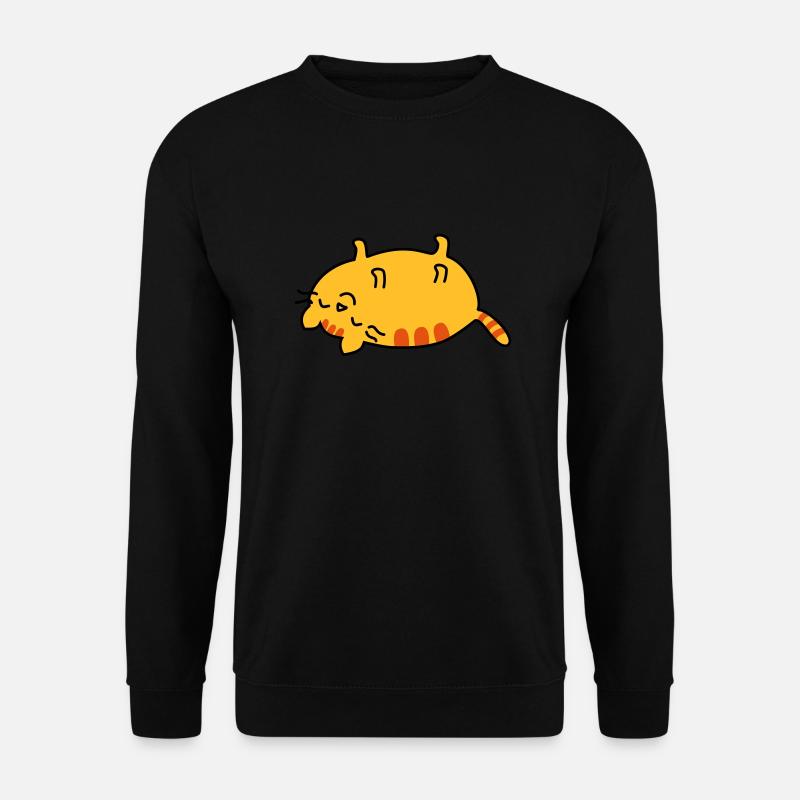 lazy cat - Unisex Sweatshirt - black
