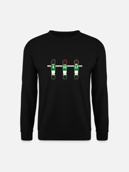 Tischfußball Grün Weiß - Unisex Pullover - Schwarz