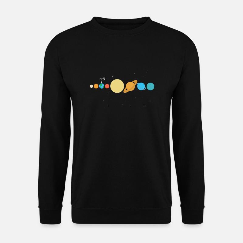 pizzaliebe im Universum - Unisex Pullover - Schwarz