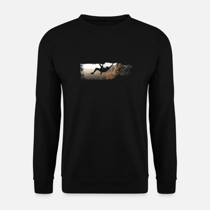 Extremklettern Klettern extreme climbing Bouldern - Unisex Pullover - Schwarz