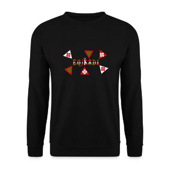Euskadi Pays Basque - Sweat-shirt Unisexe - noir - Devant - Alina (178cm) & Michal (187cm)