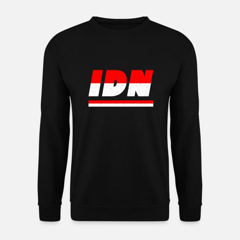 Indonesia Flag Flag IDN - Unisex Sweatshirt - black