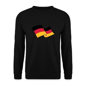 soufflant vent 3 couleurs Allemagne nation noir ro - Sweat-shirt Unisexe - noir - Devant - Alina (178cm) & Michal (187cm)
