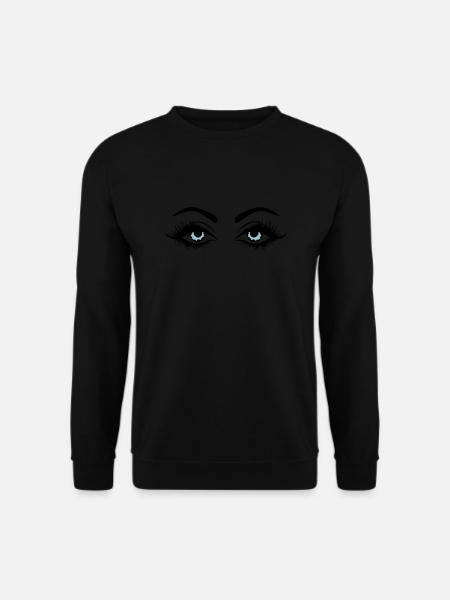 eyes design - Unisex Pullover - Schwarz