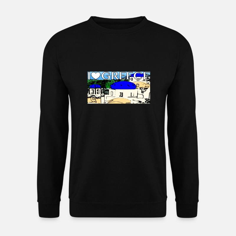 greece Greece Santorini - Unisex Sweatshirt - black