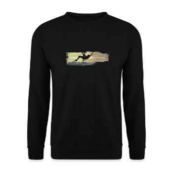 extreme climbing :: Extrem Klettern - Unisex Pullover - Schwarz - Vorne - Alina (178cm) & Michal (187cm)