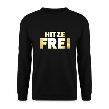 Hitzefrei - Unisex Pullover - Schwarz - Vorne - Alina (178cm) & Michal (187cm)