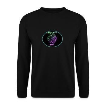 Mandala - Unisex Sweatshirt - black - Front - Alina (178cm) & Michal (187cm)