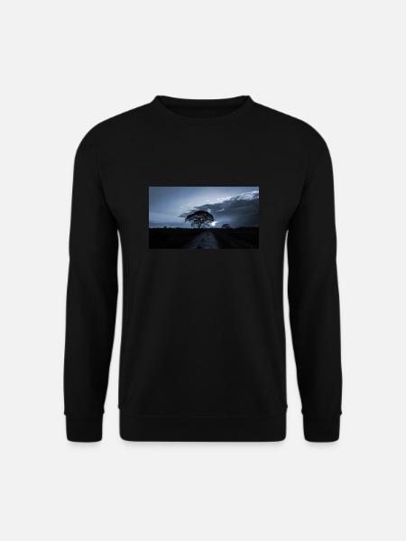 blauer Sonnenuntergang - Unisex Pullover - Schwarz