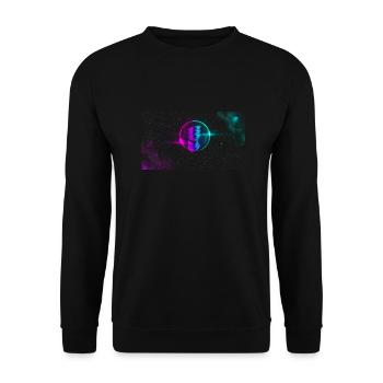 spaced out - Unisex Sweatshirt - black - Front - Alina (178cm) & Michal (187cm)