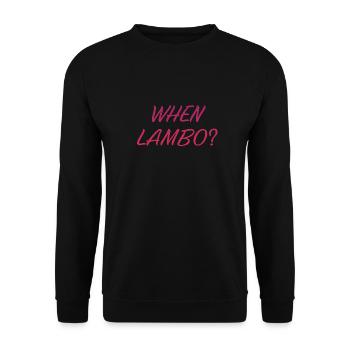 WHEN LAMBO REDLIGHTS - Unisex Sweatshirt - black - Front - Alina (178cm) & Michal (187cm)