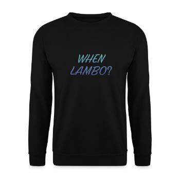 WHEN LAMBO ICE - Unisex Sweatshirt - black - Front - Alina (178cm) & Michal (187cm)