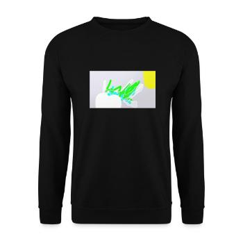 edgar louis1 - Unisex Pullover - Schwarz - Vorne - Alina (178cm) & Michal (187cm)