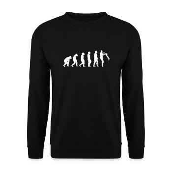 Vatertag Daddy Kind Dad Familie Papa Tochter - Unisex Pullover - Schwarz - Vorne - Alina (178cm) & Michal (187cm)