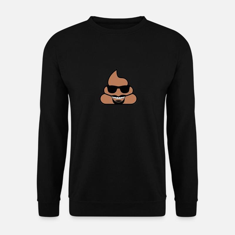 Poo With Glasses - Unisex Sweatshirt - black