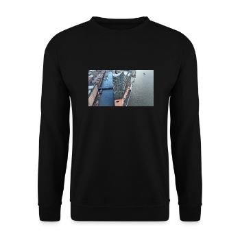 Elbphilharmonie Hamburg - Unisex Pullover - Schwarz - Vorne - Alina (178cm) & Michal (187cm)