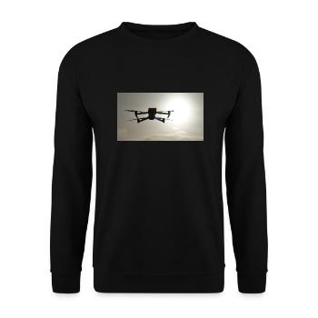 Drohne - LUFTAUFNAHMEN.LIVE - Unisex Pullover - Schwarz - Vorne - Alina (178cm) & Michal (187cm)