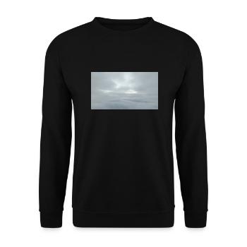 In den Wolken - Unisex Pullover - Schwarz - Vorne - Alina (178cm) & Michal (187cm)