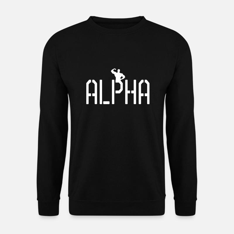 Alpha strong - Unisex Sweatshirt - black