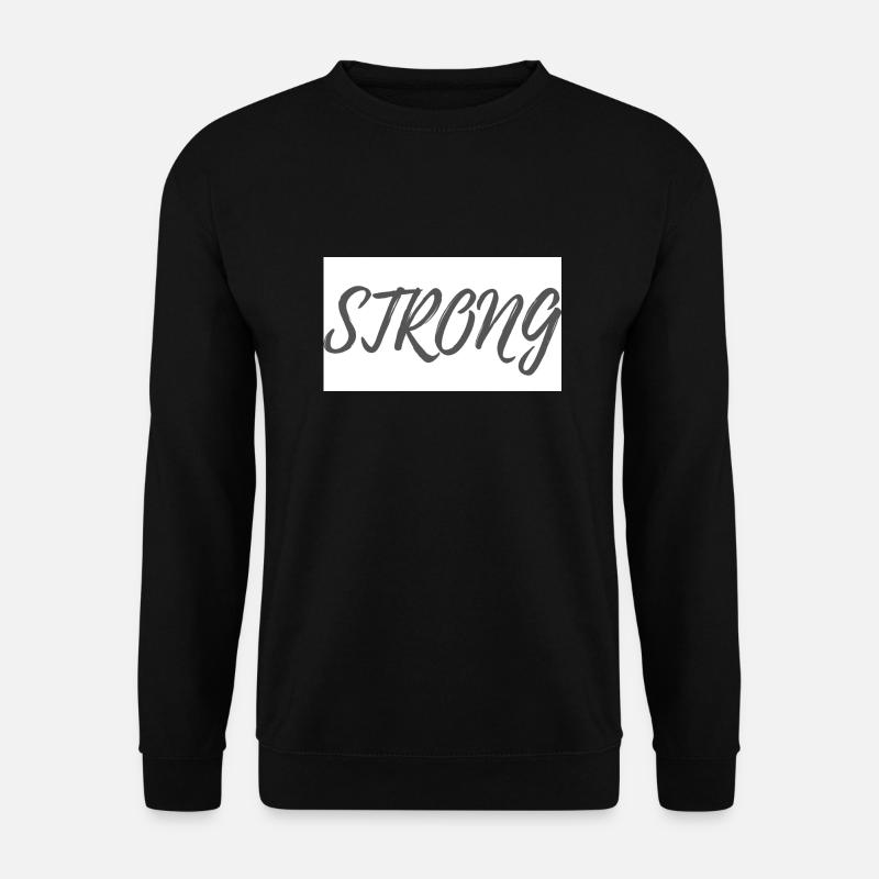 STRONG Schriftzug - Unisex Pullover - Schwarz