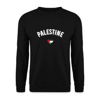 Palestine - Sweat-shirt Unisexe - noir - Devant - Alina (178cm) & Michal (187cm)