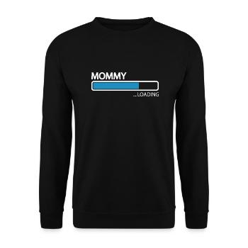 Grossesse Baby shower Babyshower Boy Girl - Sweat-shirt Unisexe - noir - Devant - Alina (178cm) & Michal (187cm)