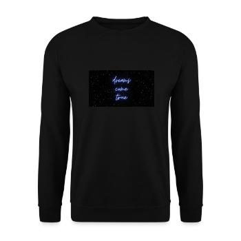 dreams come true - Unisex Pullover - Schwarz - Vorne - Alina (178cm) & Michal (187cm)
