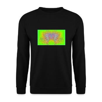 Mandelbrot-Adler - Unisex Pullover - Schwarz - Vorne - Alina (178cm) & Michal (187cm)