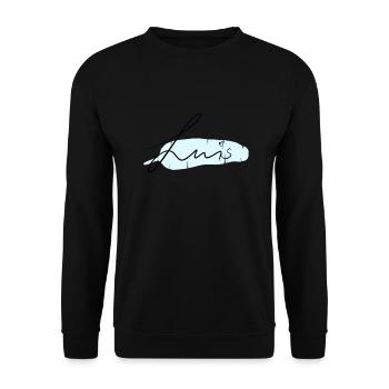 Luis - Sweat-shirt Unisexe - noir - Devant - Alina (178cm) & Michal (187cm)