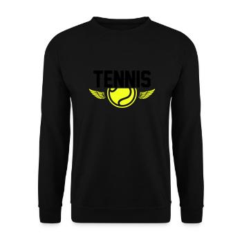 Tennis - Unisex Pullover - Schwarz - Vorne - Alina (178cm) & Michal (187cm)