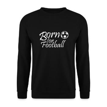 Fußball Soccer - Unisex Sweatshirt - black - Front - Alina (178cm) & Michal (187cm)