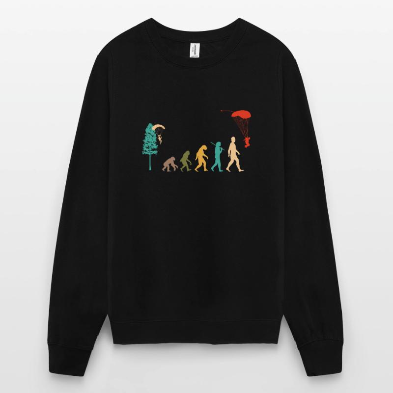 Skydive Evolution: Skydiver Design Unisex Sweatshirt