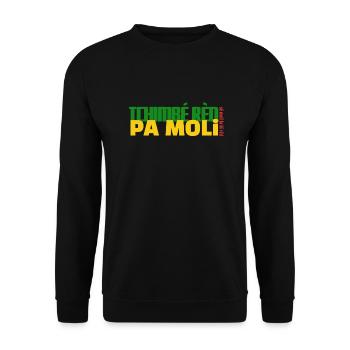 Tchimbé rèd pa moli - Sweat-shirt Unisexe - noir - Devant - Alina (178cm) & Michal (187cm)